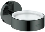 GROHE Essentials Halter für Glas, Seifenschale & Seifenspender – Chrom, Messing, verdeckte Befestigung