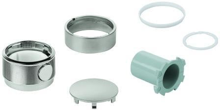 GROHE Temperaturwählgriff 49029 für Grohtherm SmartControl FMS – Chrom, SafeStop 38°C