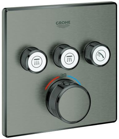 GROHE Grohtherm SmartControl Unterputz-Thermostat 3 Ventile eckig Chrom