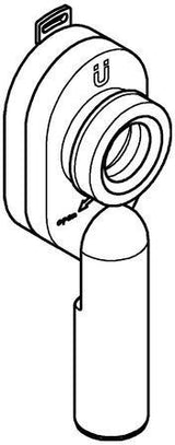 GROHE Urinal-Absaugeformstück 39733 – vertikaler Abgang für Urinal-Siphon
