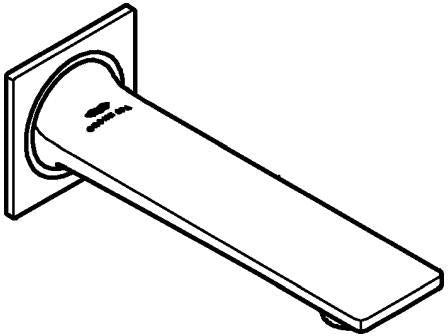 GROHE Allure Wanneneinlauf DN20 Wandmontage cool sunrise gebürstet