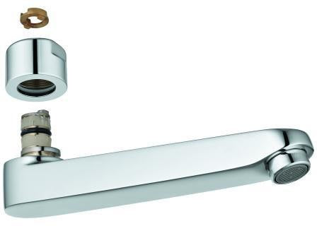 GROHE Gussauslauf 440451 77 mm für Eichelberg Waschtisch-Wandarmaturen in Chrom