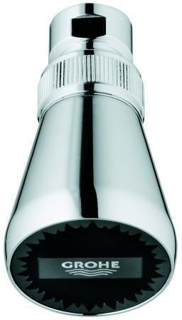 GROHE Relexa Plus 50 Kopfbrause mit Kugelgelenk, 1/2 Zoll, Chrom, 1 Strahlart, Antikalk