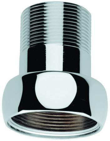 GROHE Gerader Anschluss Mutter 2" x 1 1/2" AG, Chrom – Long·Life Oberfläche