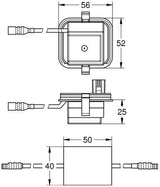 GROHE Steck-Transformator 66834 in Chrom – Zuverlässige Stromversorgung für Urinal-Armaturen