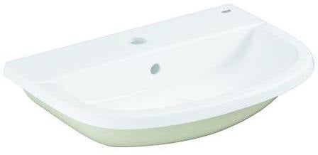 GROHE Einbauwaschtisch Bau Keramik 560x400mm alpinweiß, 1 Hahnloch, mit Überlauf