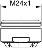 GROHE Strahlregler 440047 für Eichelberg Armaturen – Außengewinde M 24 x 1, chrom