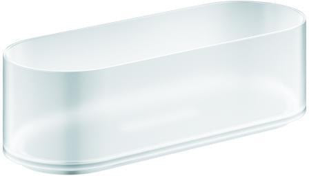 GROHE Selection Duschablage 41037 für Handtuchhalter 41035 – Weißglas, Kunststoff, 1 Etage