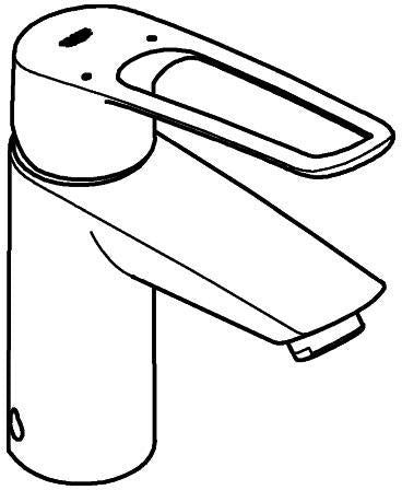 GROHE Eurosmart Einhand-Waschtischbatterie S-Size mit thermischem Verbrühschutz – Chrom