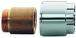 GROHE Verlängerungsset 46238 30 mm DN20 für Wandbatterie, 2 Stück, chrom