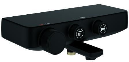 GROHE Grohtherm SmartControl Thermostat-Wannenbatterie phantom black Wandmontage