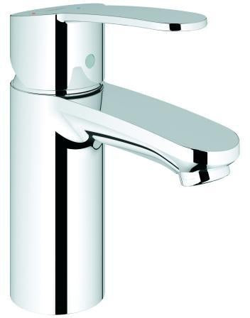 GROHE Eurostyle Cosmopolitan Einhand-Waschtischbatterie S-Size EcoJoy chrom – glatter Körper, SilkMove, Kaltstart