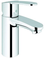 GROHE Eurostyle Cosmopolitan Einhand-Waschtischbatterie S-Size EcoJoy chrom – glatter Körper, SilkMove, Kaltstart