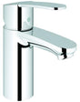 GROHE Eurostyle Cosmopolitan Einhand-Waschtischbatterie S-Size EcoJoy chrom – glatter Körper, SilkMove, Kaltstart