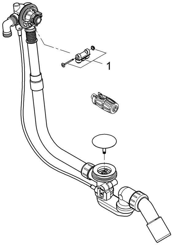 GROHE Talentofill Wannenfüll- und Ablaufgarnitur 28990 für Normalbadewannen, Chrom