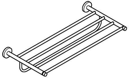 GROHE Essentials Multi-Badetuchhalter 604 mm Chrom – verdeckte Wandmontage, Metall