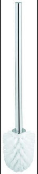 GROHE Essentials Ersatzbürste 40392 – WC-Bürste in Chrom mit weißem Bürstenkopf