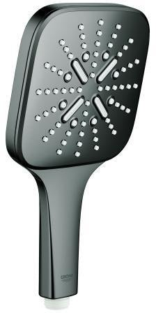 GROHE Rainshower SmartActive 130 Cube Handbrause Chrom mit 3 Strahlarten – 8,5 l/min EcoJoy