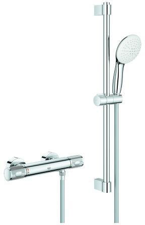 GROHE Grohtherm 1000 Performance Thermostat-Brausebatterie mit Brausestangenset 600 mm Chrom