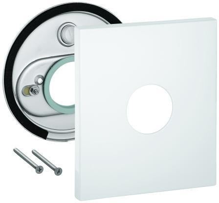 GROHE Rosette 46613 Chrom – Passgenaue Abdeckung für Armaturen