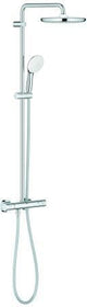 GROHE Tempesta 250 Duschsystem mit Thermostatbatterie – Chrom, EcoJoy & SafeStop