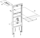 GROHE Urinal-Element Rapid SL 38517_1 – Vorwandmontage, höhenverstellbar, ohne Armatur