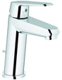 GROHE Eurodisc Cosmopolitan Einhand-Waschtischbatterie mit Zugstangen-Ablaufgarnitur, Chrom, 28 mm Keramikkartusche