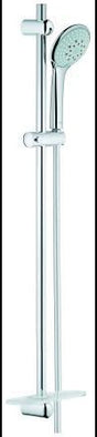 GROHE Euphoria 110 Champagne Brausegarnitur 900 mm mit 3 Strahlarten und Seifenschale, Chrom