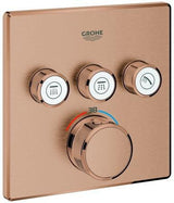 GROHE Grohtherm SmartControl Unterputz-Thermostat 3 Ventile eckig Chrom