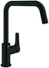 GROHE Eurosmart Spültisch-Einhandmischer mit hohem Auslauf – Chrom, schwenkbar 150°, SilkMove-Technologie
