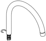GROHE C-Auslauf 13043 chrom für Minta Einhand-Spültischbatterie, drehbar, Messing