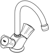 GROHE Costa 2-Griff-Waschtischbatterie mit Zugstangen-Ablaufgarnitur, chrom