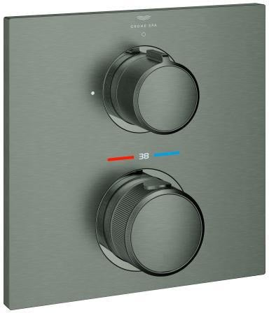 GROHE Allure Unterputz-Thermostat Fertigmontageset 1 Absperrventil cool sunrise gebürstet
