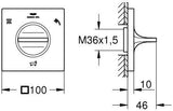 GROHE Allure 3-Wege-Umstellung Fertigmontageset für 29033 in cool sunrise gebürstet