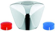 GROHE Griff Trecorn-de-Luxe 45126 – chrom, blau/rot Markierung, 3/4 Zoll