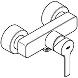 GROHE Lineare Einhand-Brausebatterie – Wandmontage, Chrom, SilkMove-Technologie