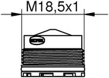 GROHE Mousseur 13998 Strahlregler mit Außengewinde M 18,5 x 1 und Durchflussbegrenzer
