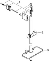 GROHE Rainshower SmartActive Brausestange 900 mm Chrom – mit Gleiter und Ablage