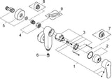 GROHE Eurostyle Cosmopolitan Vertica Einhand-Brausebatterie Wandmontage Chrom – SilkMove & Rückflussverhinderer