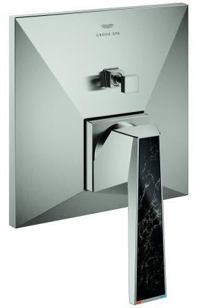 GROHE Allure Brilliant Private Collection Einhand-Wannenbatterie mit Vanilla Noir Griff – Chrom