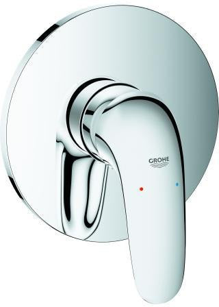 GROHE Eurostyle Einhand-Brausebatterie Fertigmontageset – Chrom, SilkMove, FastFixation