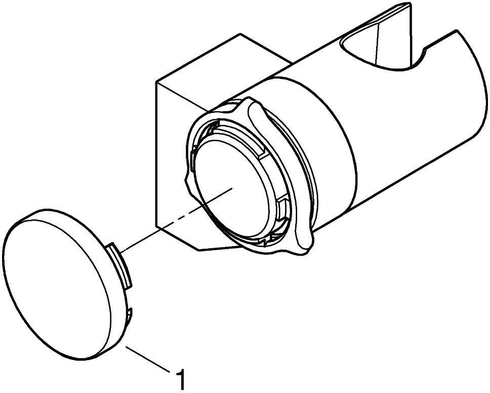 GROHE Tempesta Wandbrausehalter verstellbar – Chrom, konische Befestigung, verdeckte Montage