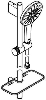 GROHE Rainshower SmartActive 130 Brausestangenset 900 mm 3 Strahlarten Chrom