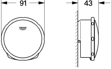 GROHE Talentofill Wannenfüll-/Ab-/Überlaufgarnitur 19952 FMS in Chrom