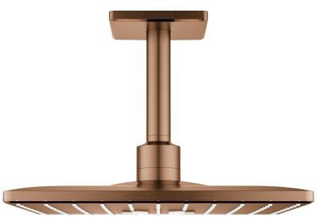 GROHE Rainshower SmartActive 310 Cube Kopfbrauseset mit Deckenauslass 142 mm – Chrom