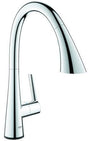 GROHE Zedra Touch Elektronik-Spültischbatterie mit 3-Strahl-Spülbrause, chrom