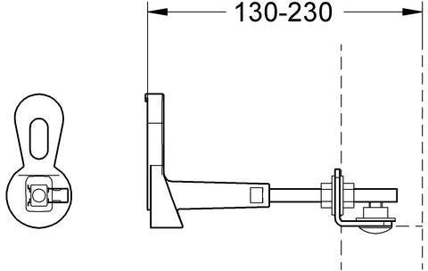 GROHE Montagewinkel Rapid SL 38733 mit Wandlasche und Befestigungsmaterial