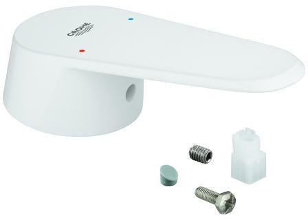 GROHE Hebel 46743 Chrom – Armaturengriff mit rot/blauer Temperaturanzeige