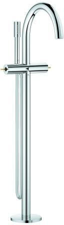 GROHE Atrio Private Collection Wannenbatterie – Bodenmontage, chrom, für Hebelgriffe
