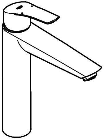 GROHE Eurosmart Einhand-Waschtischbatterie XL-Size für freistehende Waschschüsseln, Chrom